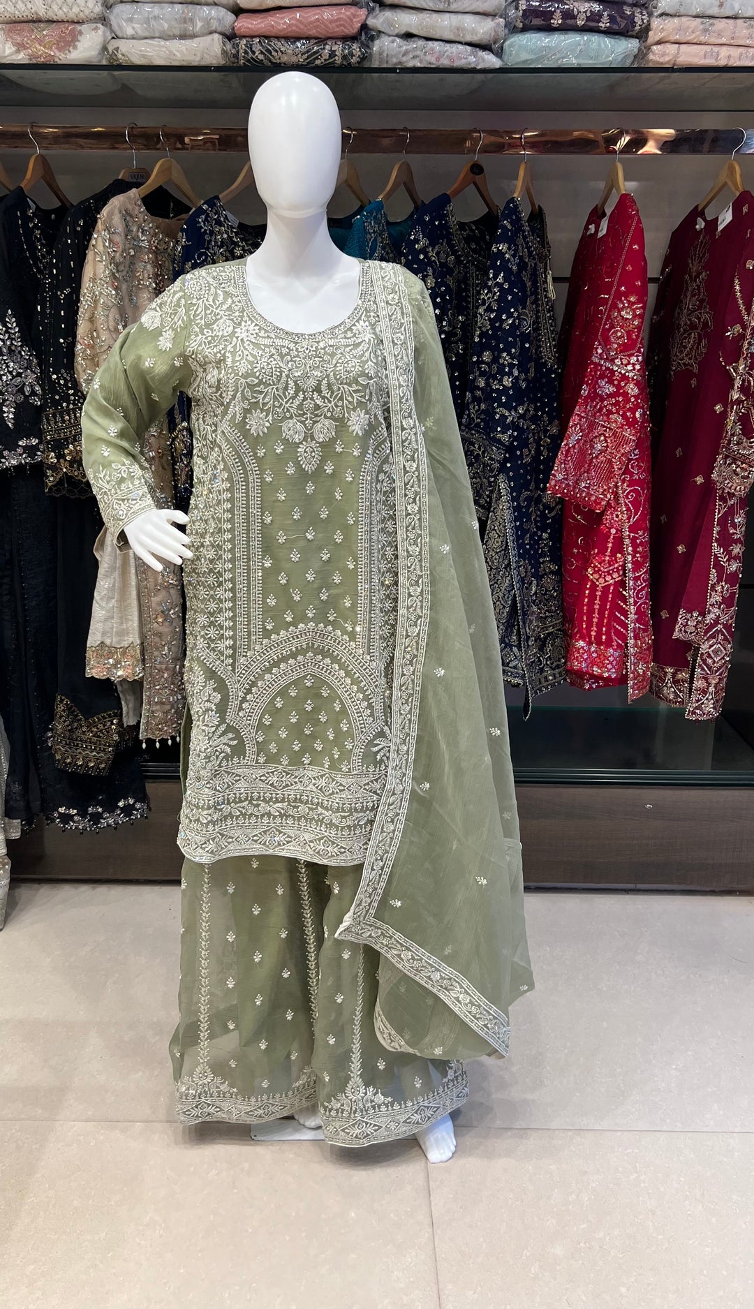 STONE WORK DESIGNER SUIT - MZEJ02