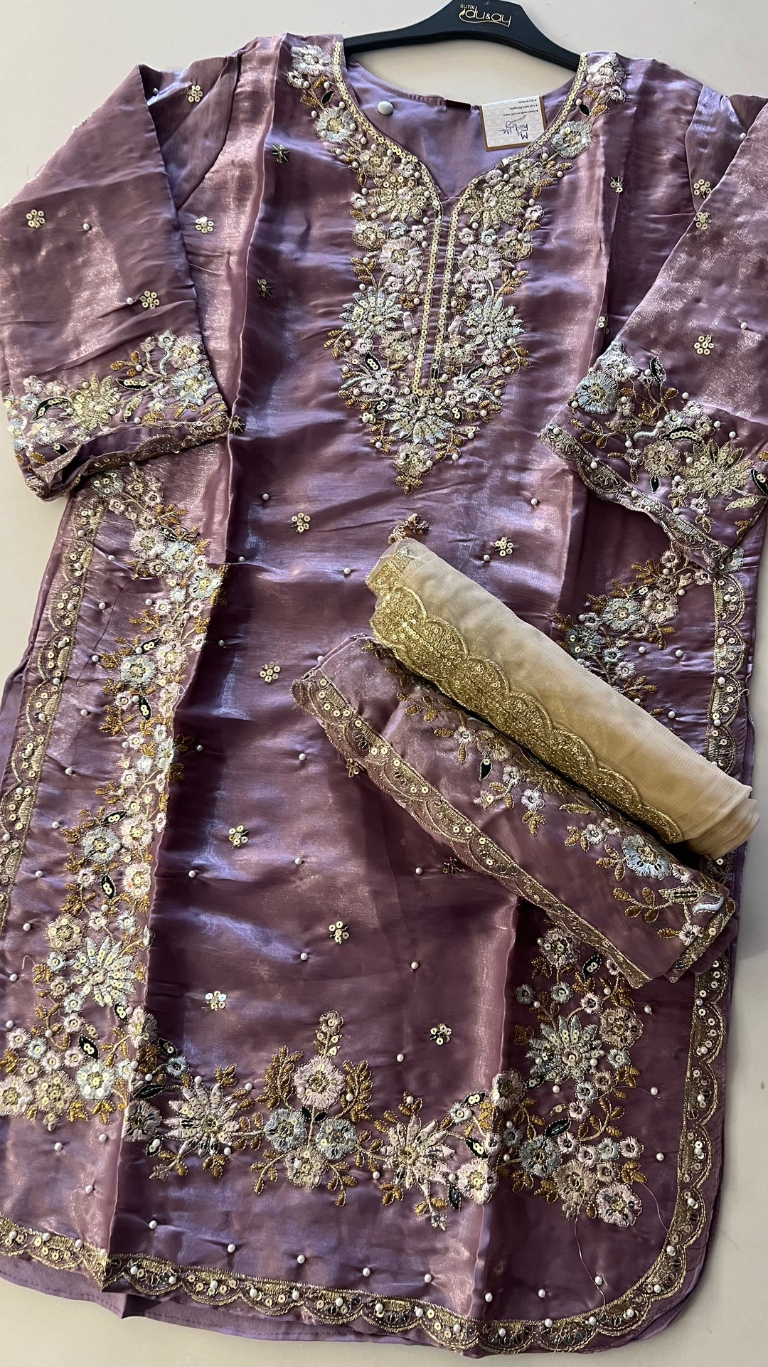 SEQUENCE AND THREAD WORK DESIGNER SUIT (3XL) - IKFC01