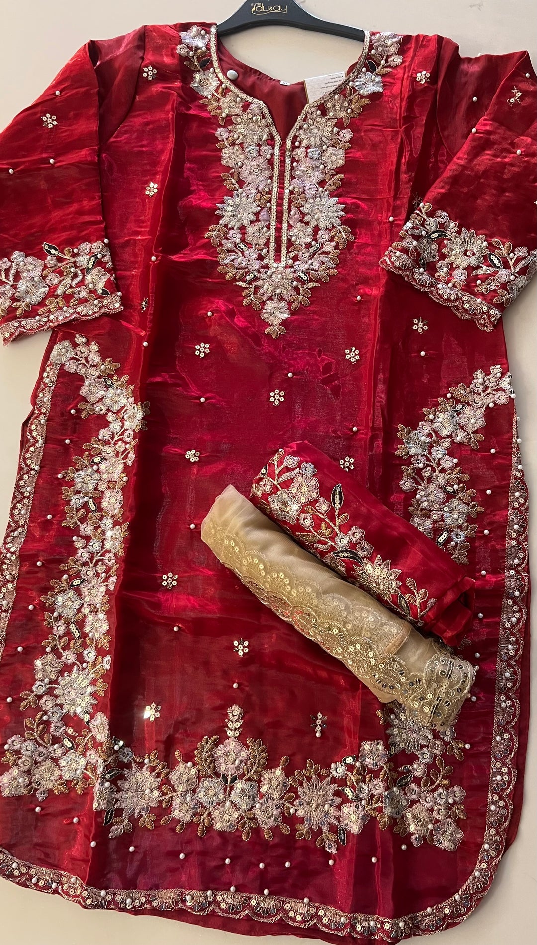 SEQUENCE AND THREAD WORK DESIGNER SUIT (3XL) - IKFC01