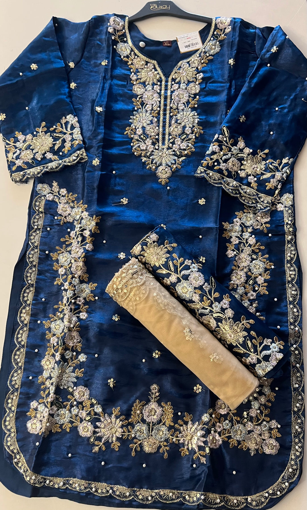 SEQUENCE AND THREAD WORK DESIGNER SUIT (3XL) - IKFC01