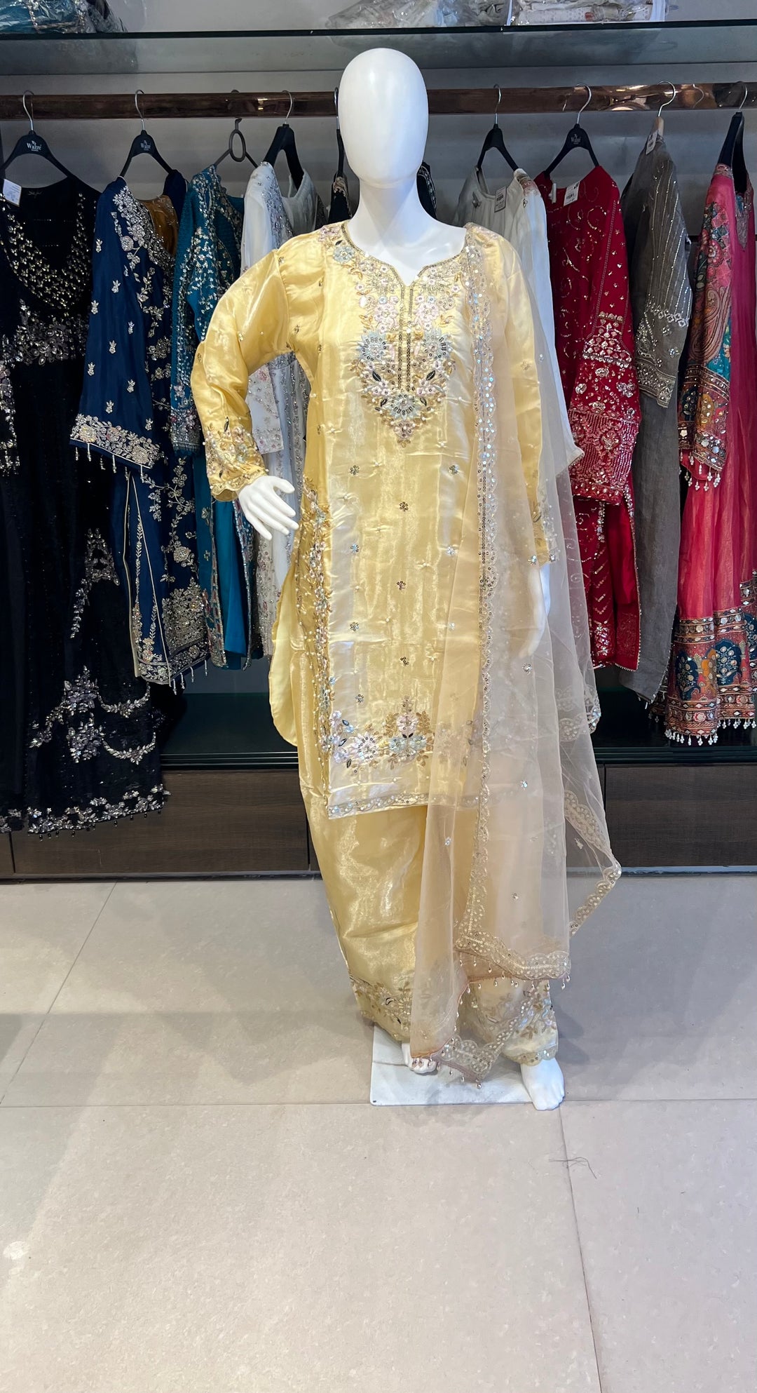 SEQUENCE AND THREAD WORK DESIGNER SUIT (3XL) - IKFC01