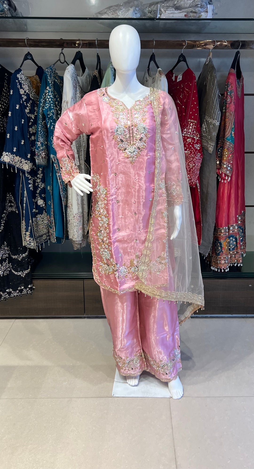 SEQUENCE AND THREAD WORK DESIGNER SUIT (3XL) - IKFC01