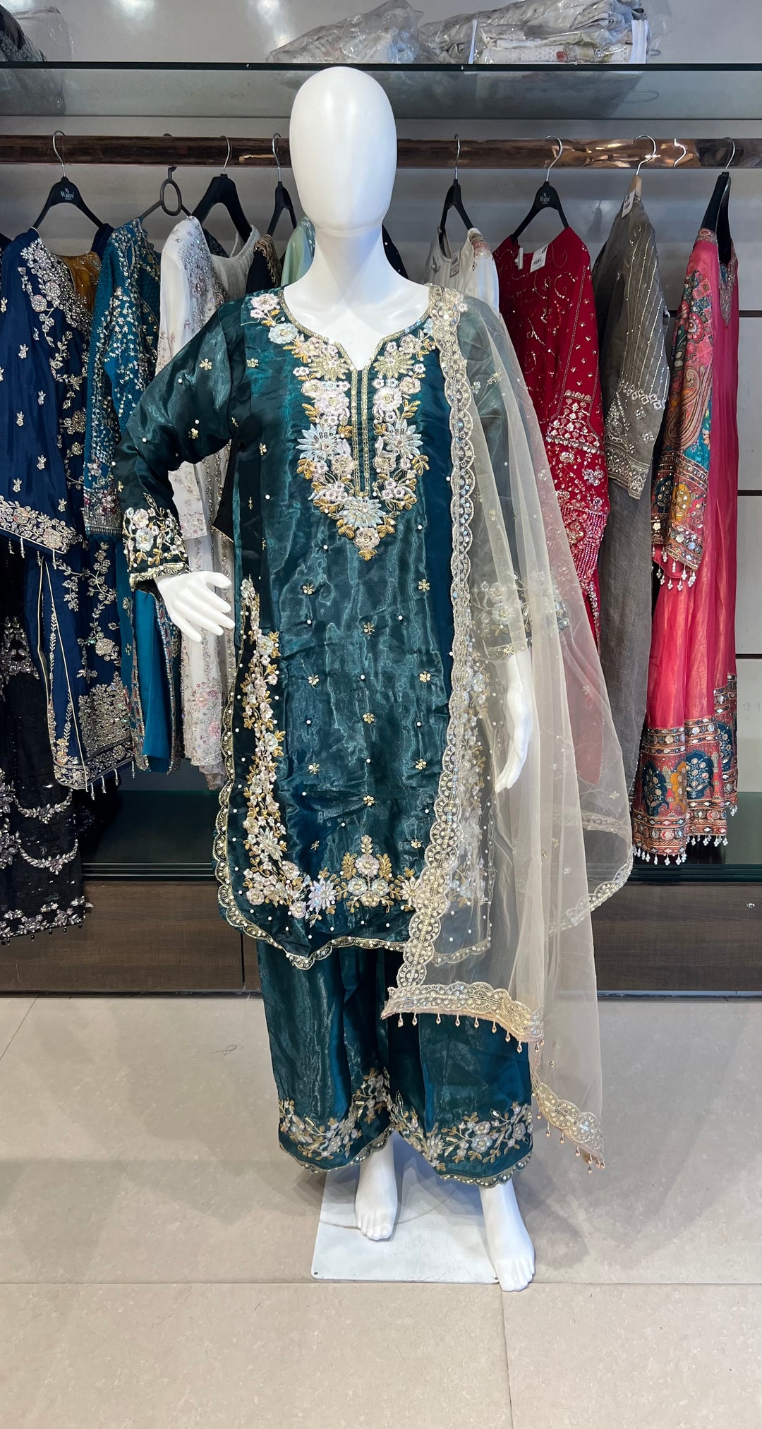 SEQUENCE AND THREAD WORK DESIGNER SUIT (3XL) - IKFC01