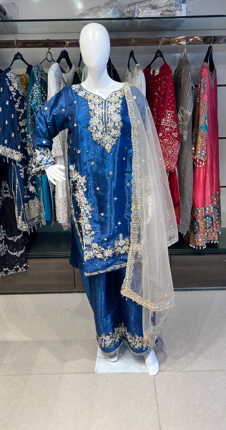 SEQUENCE AND THREAD WORK DESIGNER SUIT (3XL) - IKFC01