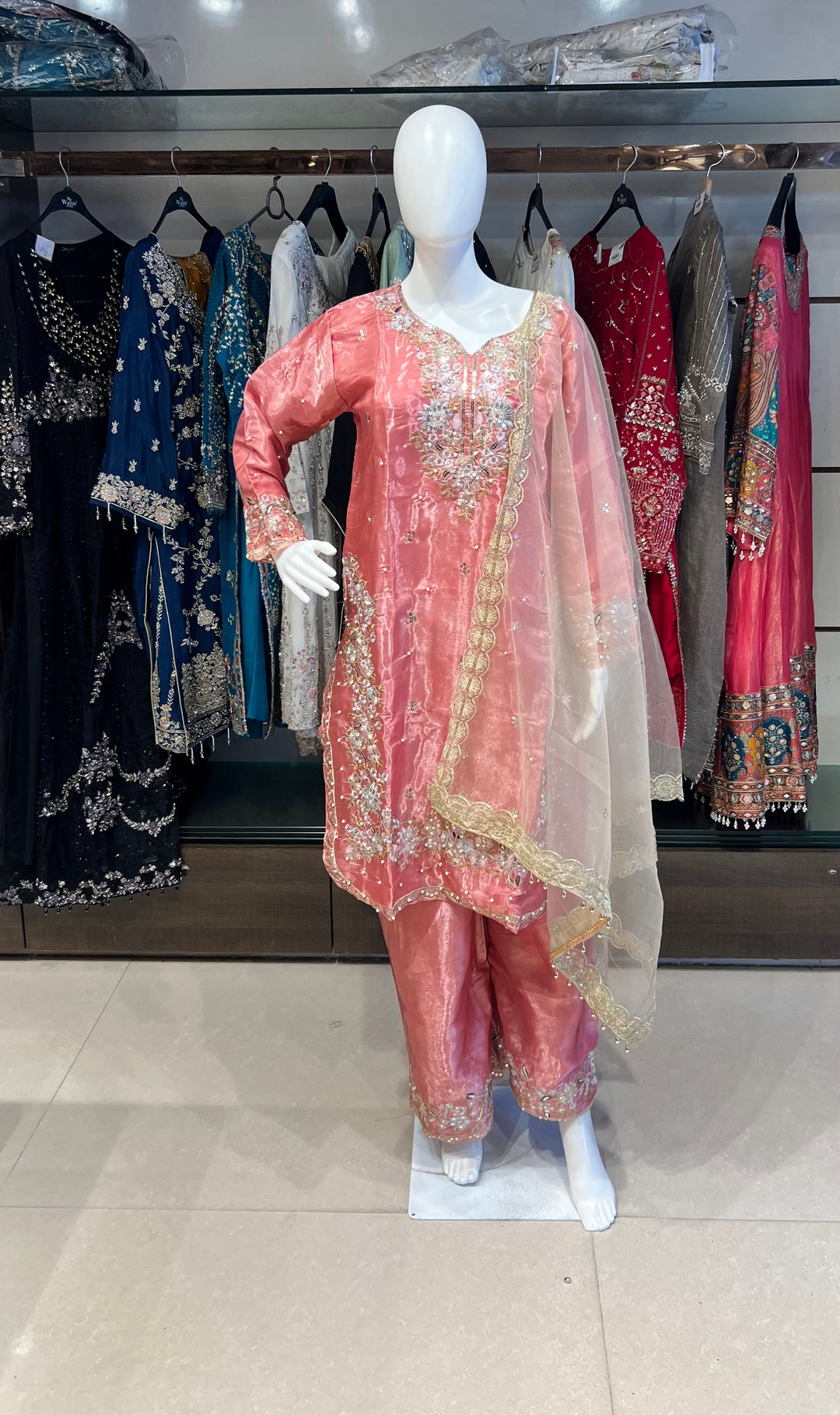 SEQUENCE AND THREAD WORK DESIGNER SUIT (3XL) - IKFC01