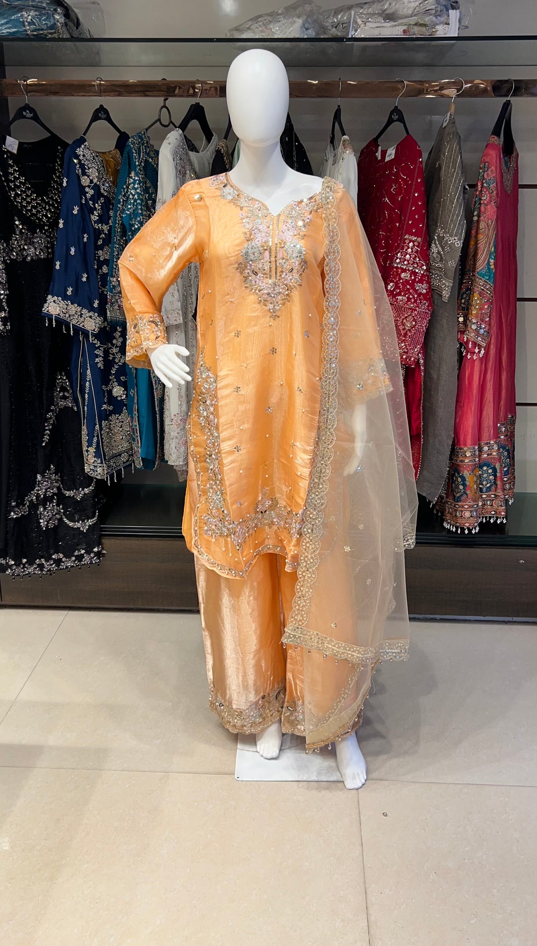 SEQUENCE AND THREAD WORK DESIGNER SUIT (3XL) - IKFC01