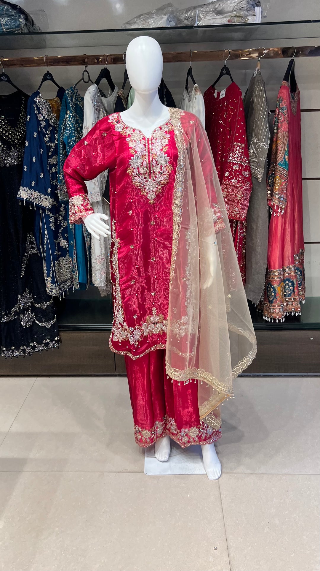 SEQUENCE AND THREAD WORK DESIGNER SUIT (3XL) - IKFC01