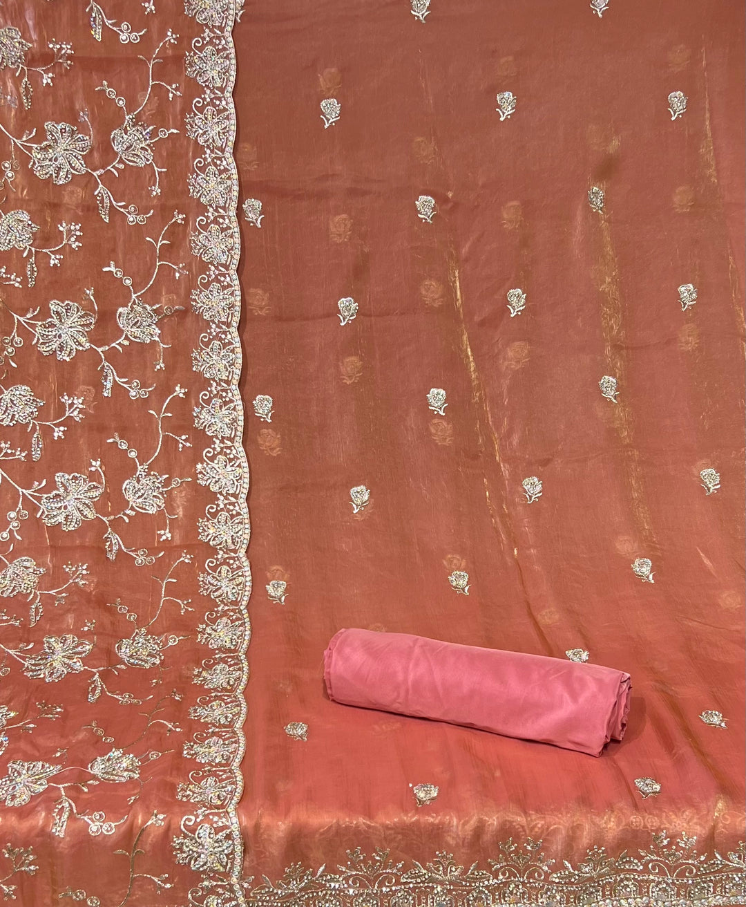 EMBROIDERY STONE WORK DESIGNER SUIT - MZEJ05