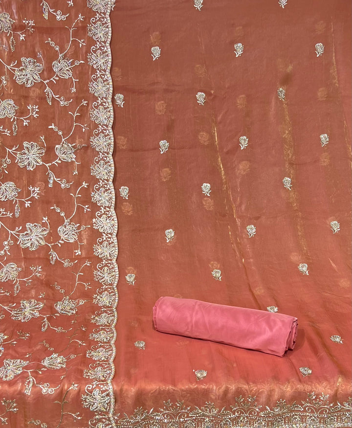 EMBROIDERY STONE WORK DESIGNER SUIT - MZEJ05