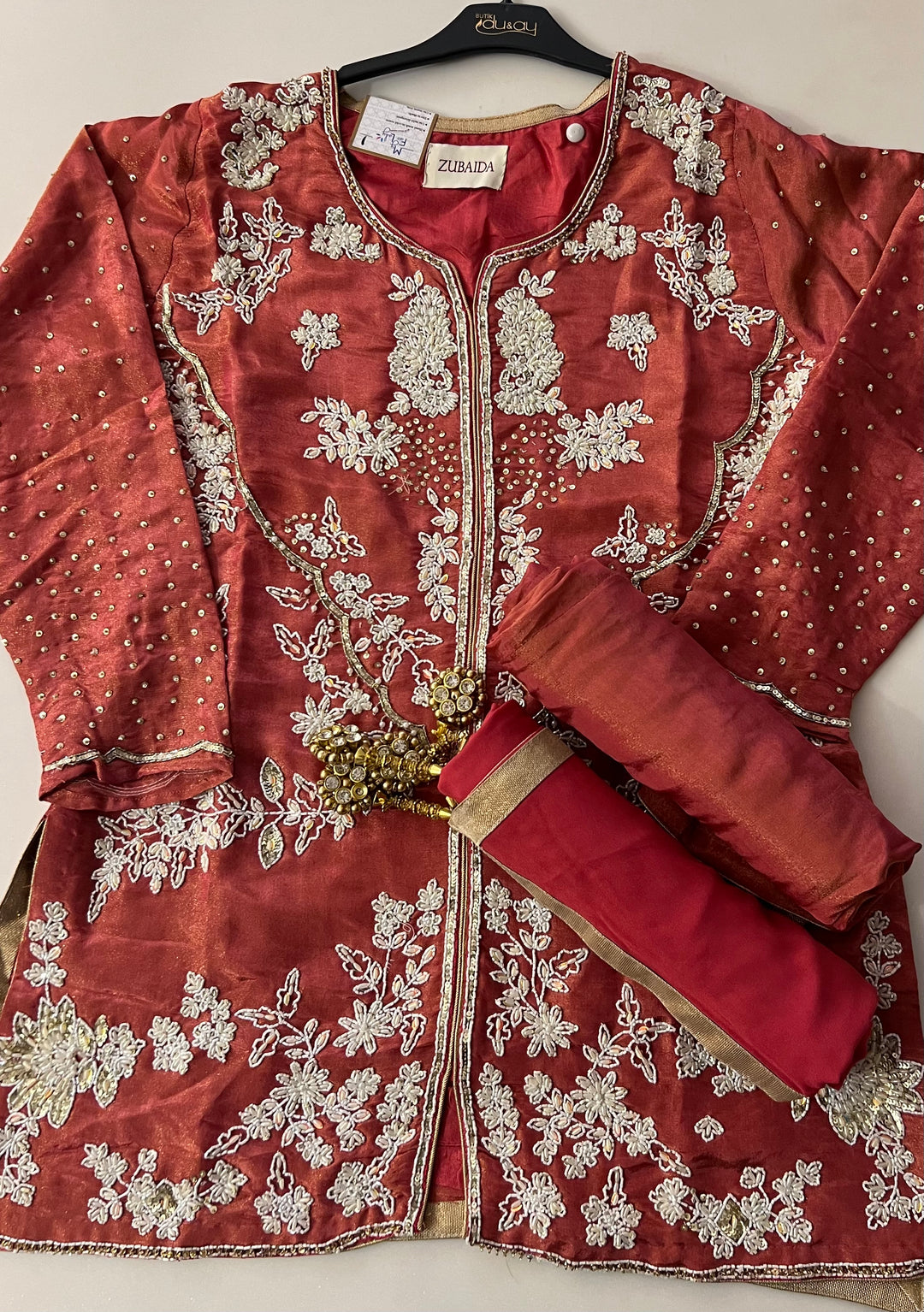 ZARI WORK DESIGNER SUIT - IKFR01