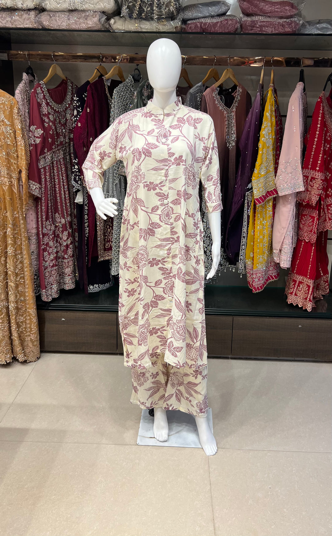 RAYON PRINTED COORD SET  -IKCP04/2