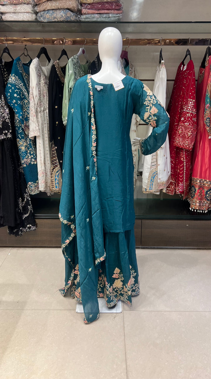 EMBRIDORY WORK DESIGNER SUIT - BTZA09