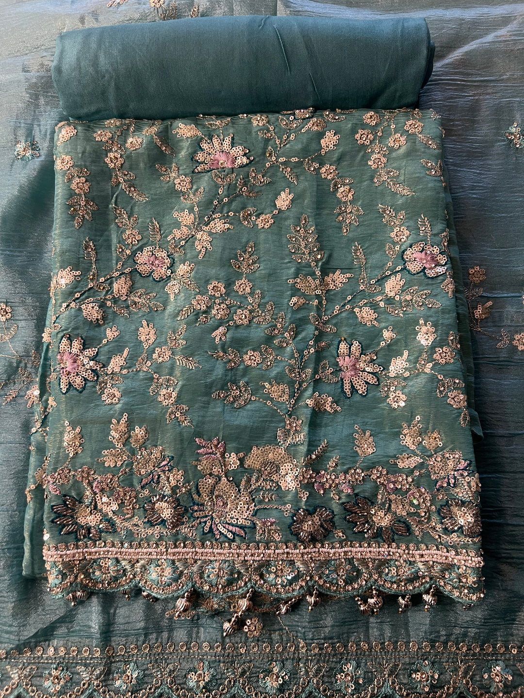 DESIGNER UNSTITCHED DRESS MATERIAL - IKEJ36