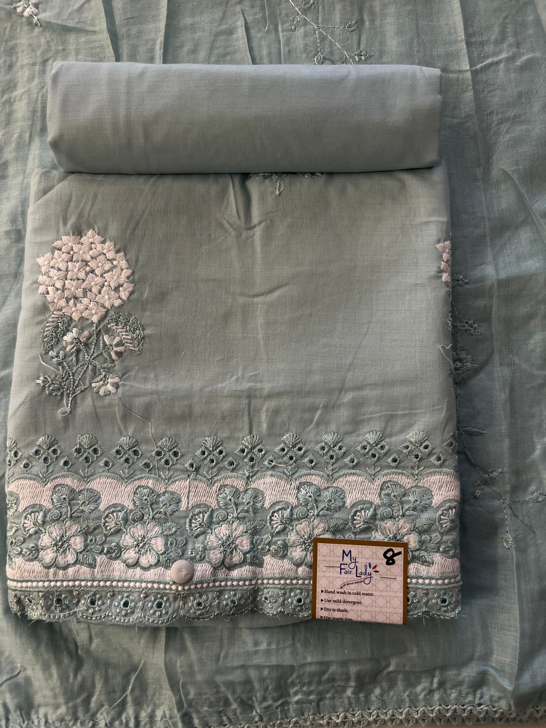 DESIGNER UNSTITCHED DRESS MATERIAL - INNA08