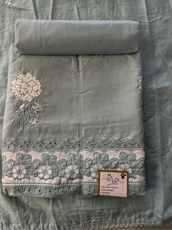 DESIGNER UNSTITCHED DRESS MATERIAL - INNA08