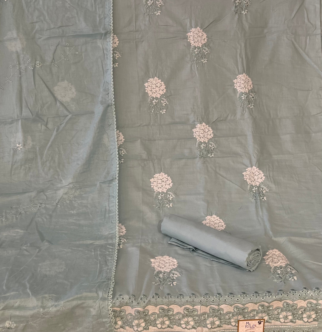 DESIGNER UNSTITCHED DRESS MATERIAL - INNA08