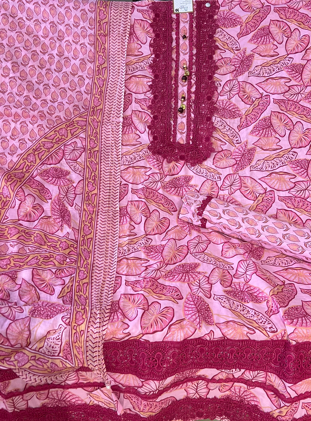 KUSHI DESIGNER UNSTITCHED DRESS MATERIAL-MAMT10