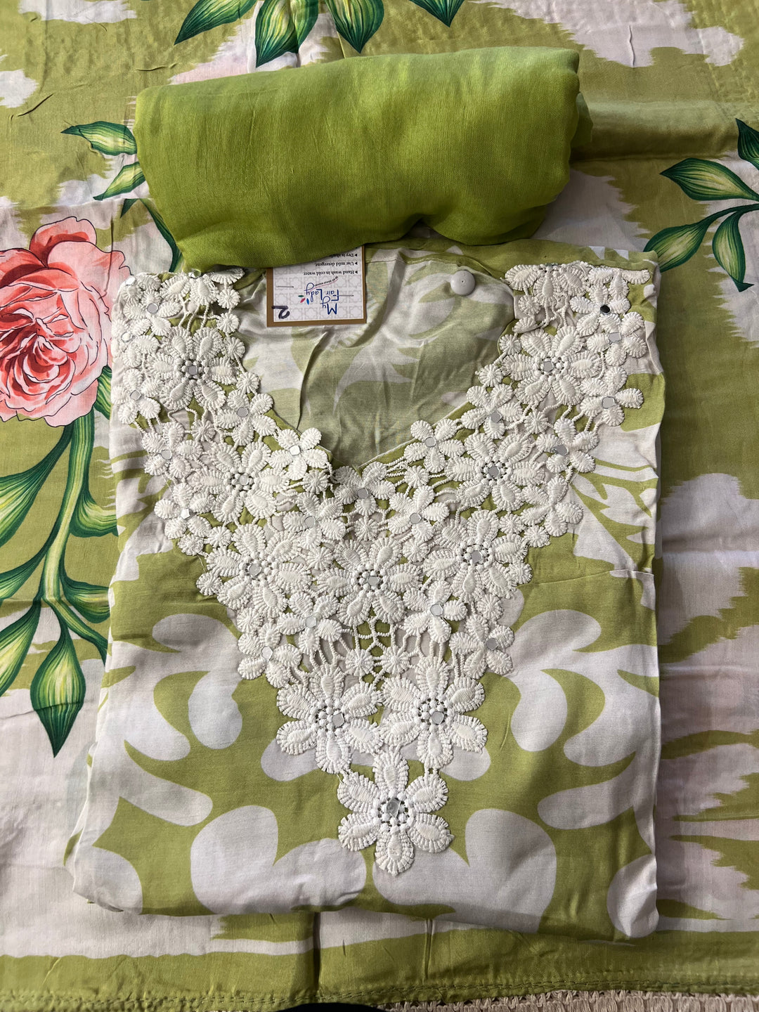SOFT PURE MUSLEEN DRESS METERIAL - IKFDK02