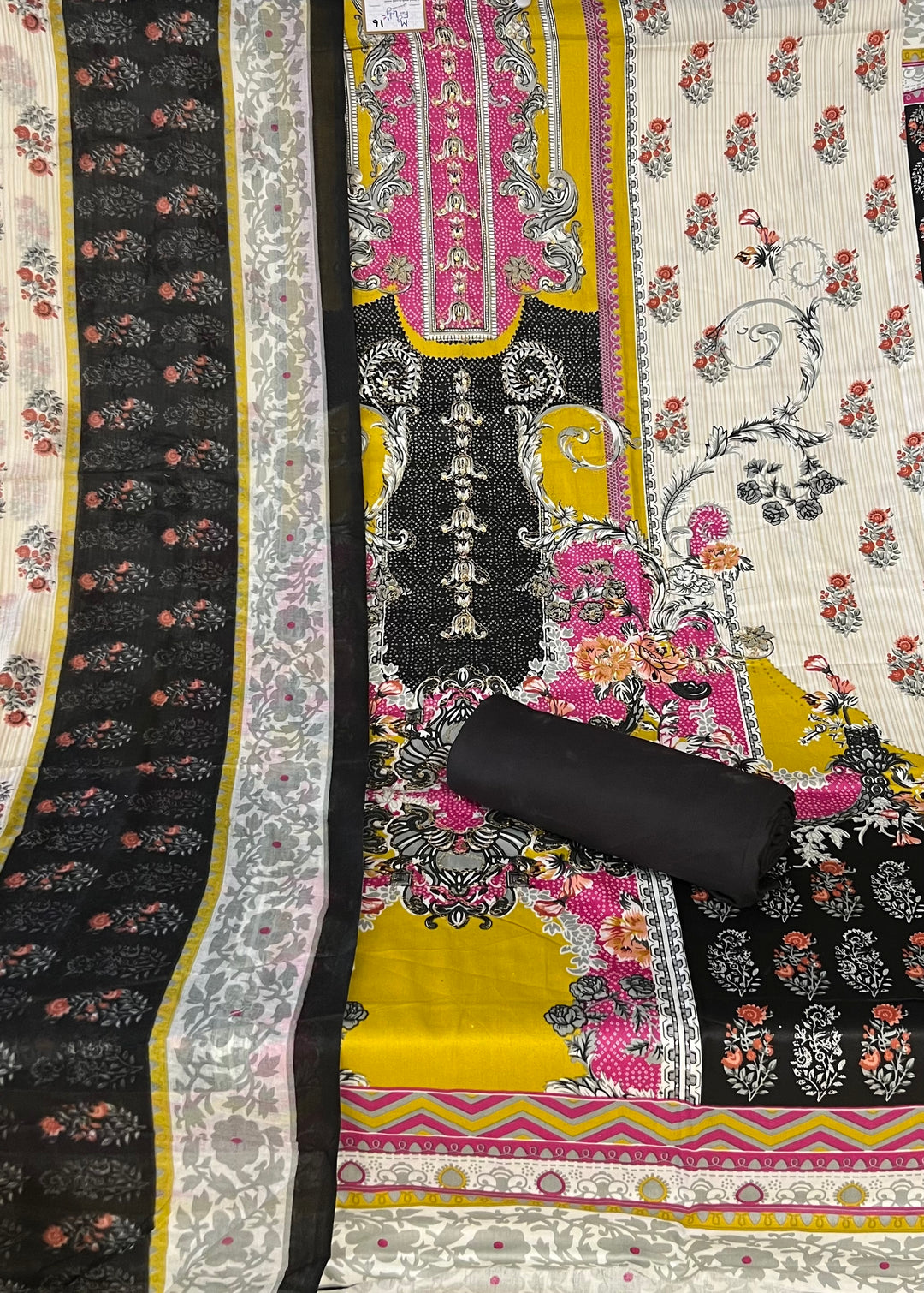 KUSHI DESIGNER UNSTITCHED DRESS MATERIAL-IKDB16