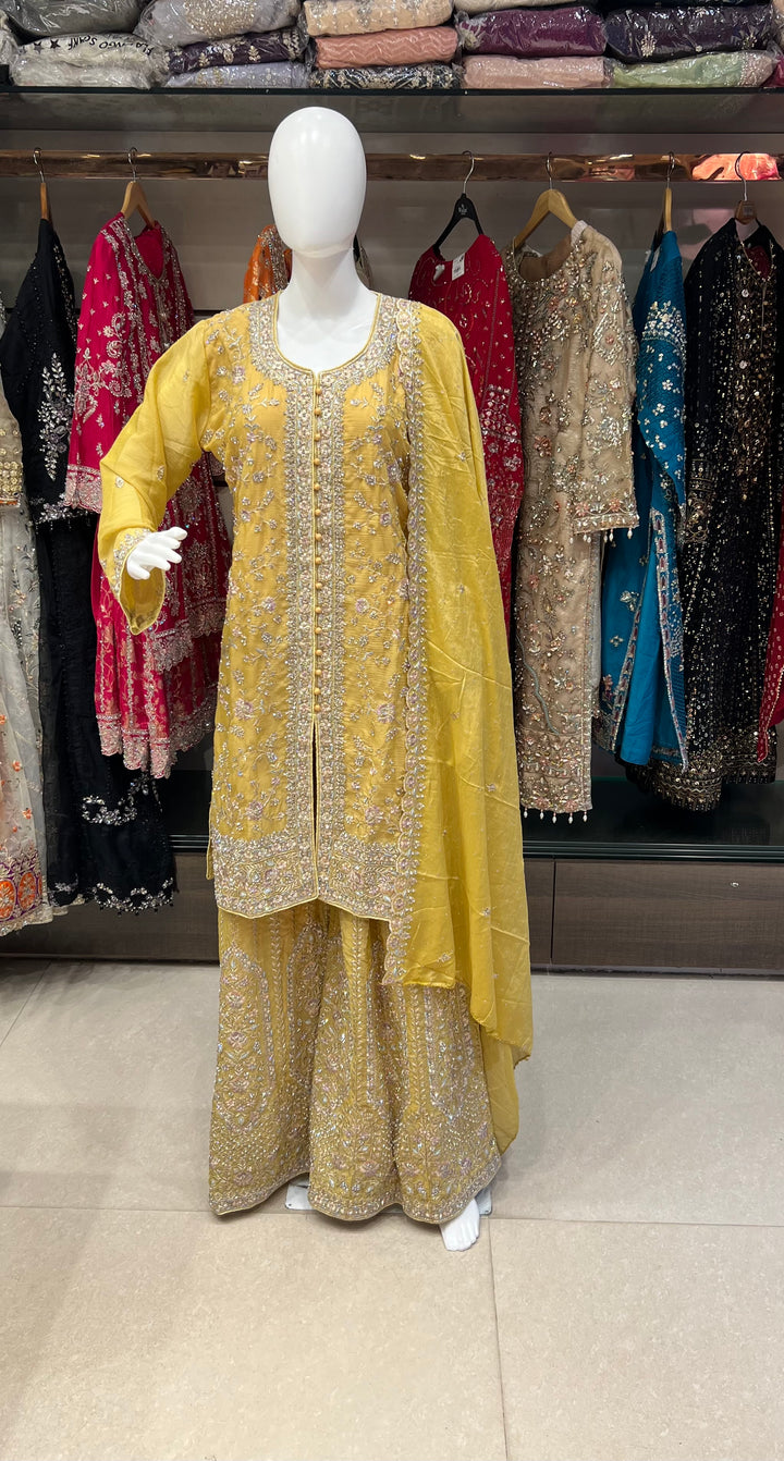 HAND WORK DESIGNER SUIT - MZS02