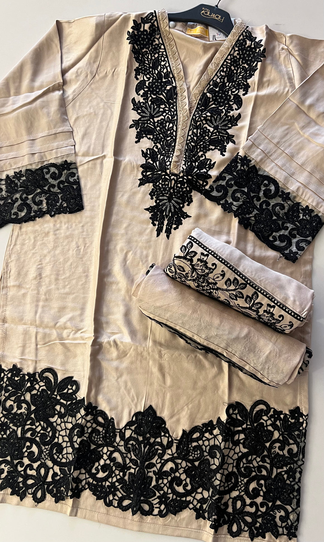 EMBROIDERY  WORK DESIGNER SUIT (3XL)- IKFQU11