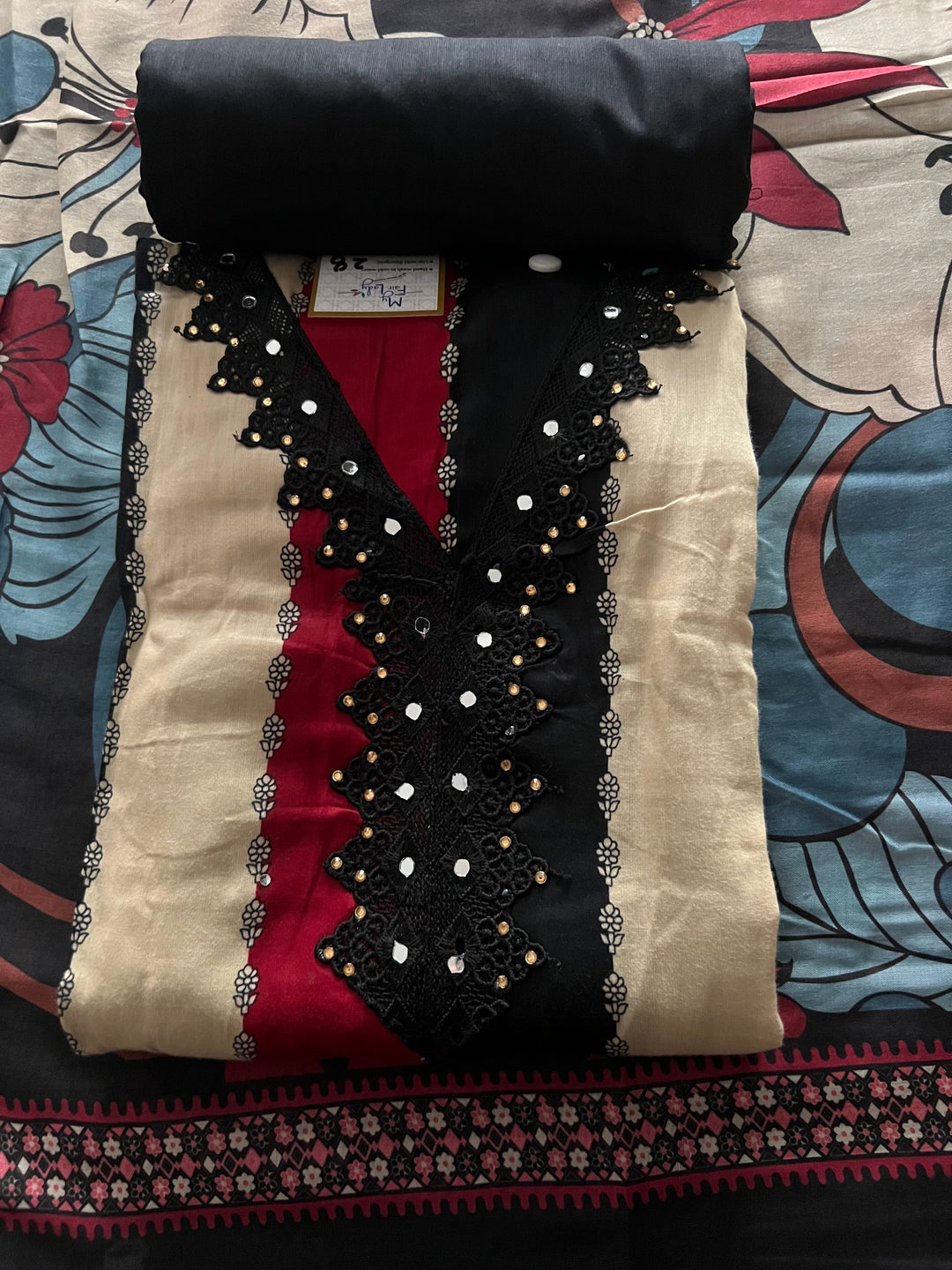 DESIGNER UNSTITCHED DRESS MATERIAL - BTMF28