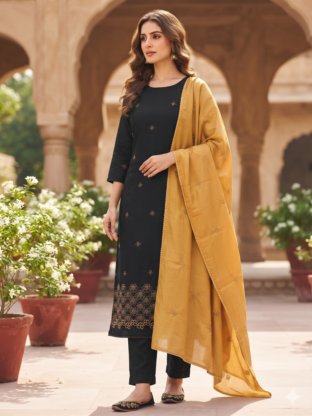 DESIGNER UNSTITCHED DRESS MATERIAL-INNA08