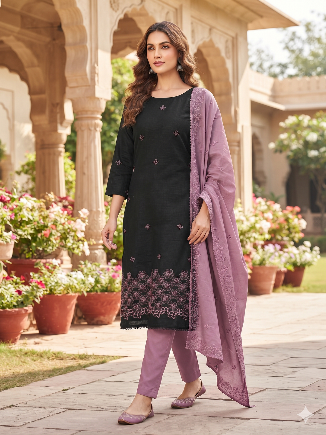 DESIGNER UNSTITCHED DRESS MATERIAL-INNA08
