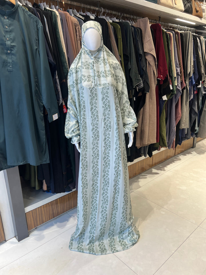 AYESHA PRAYER DRESS SOFT REYON PRINT EHRAAM NEW COLOURS (FULL LENGTH)BJ011