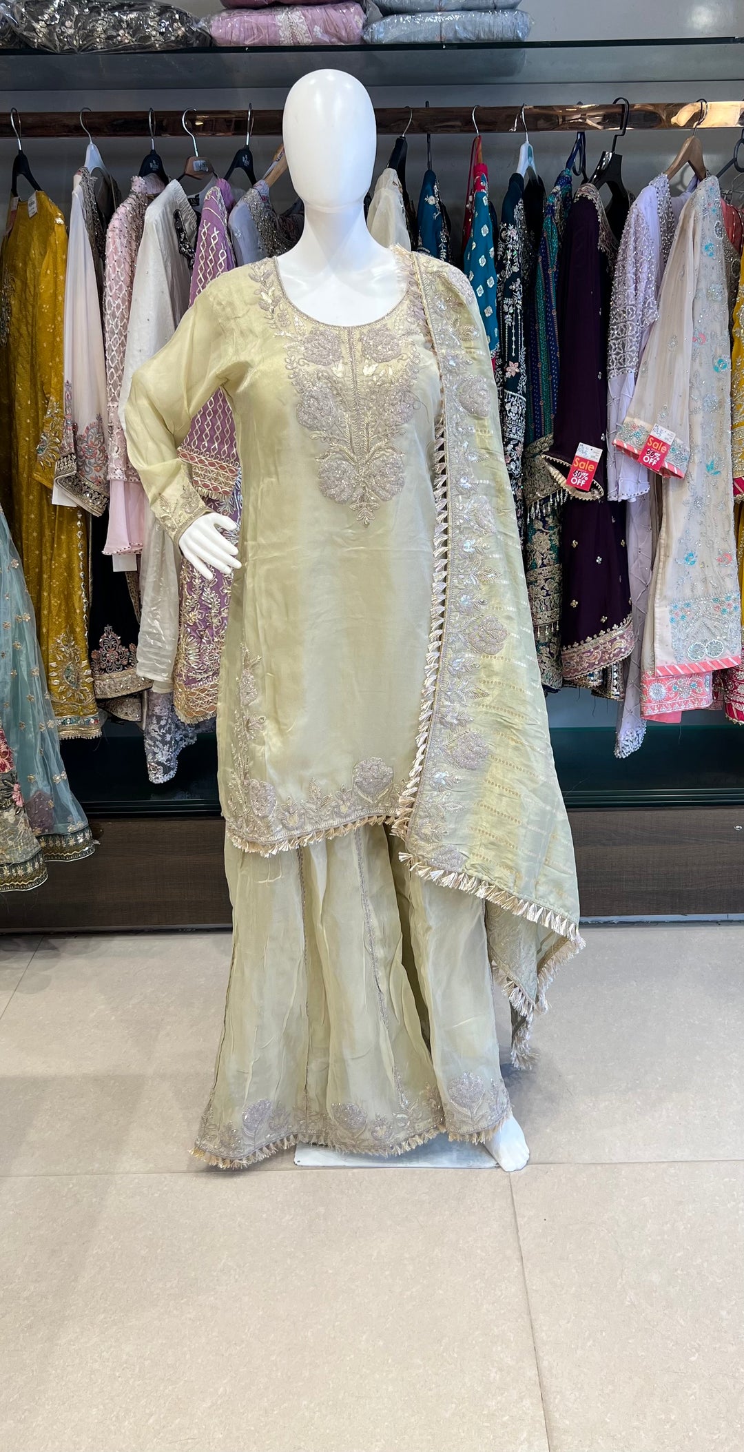 ZARI WORK DESIGNER SUIT - IKEJ38