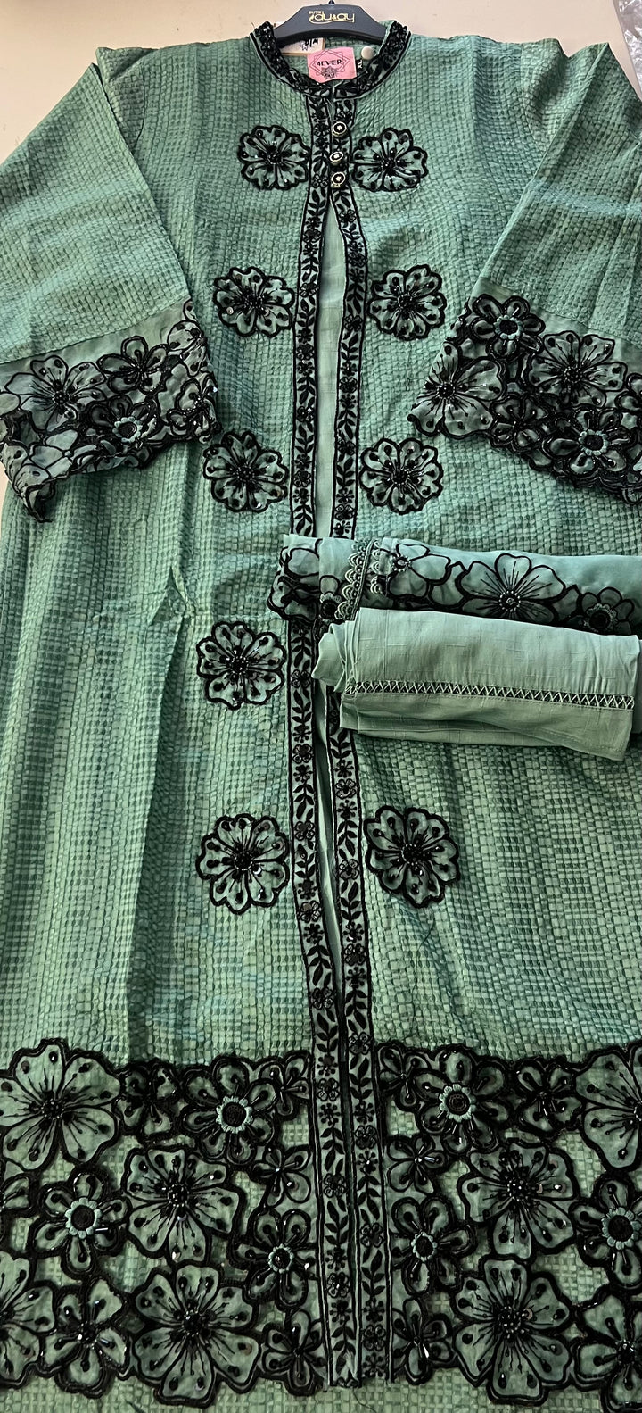QAMAR ELITE FESTIVE  ETHNICDESIGNER SUIT -IKNE02