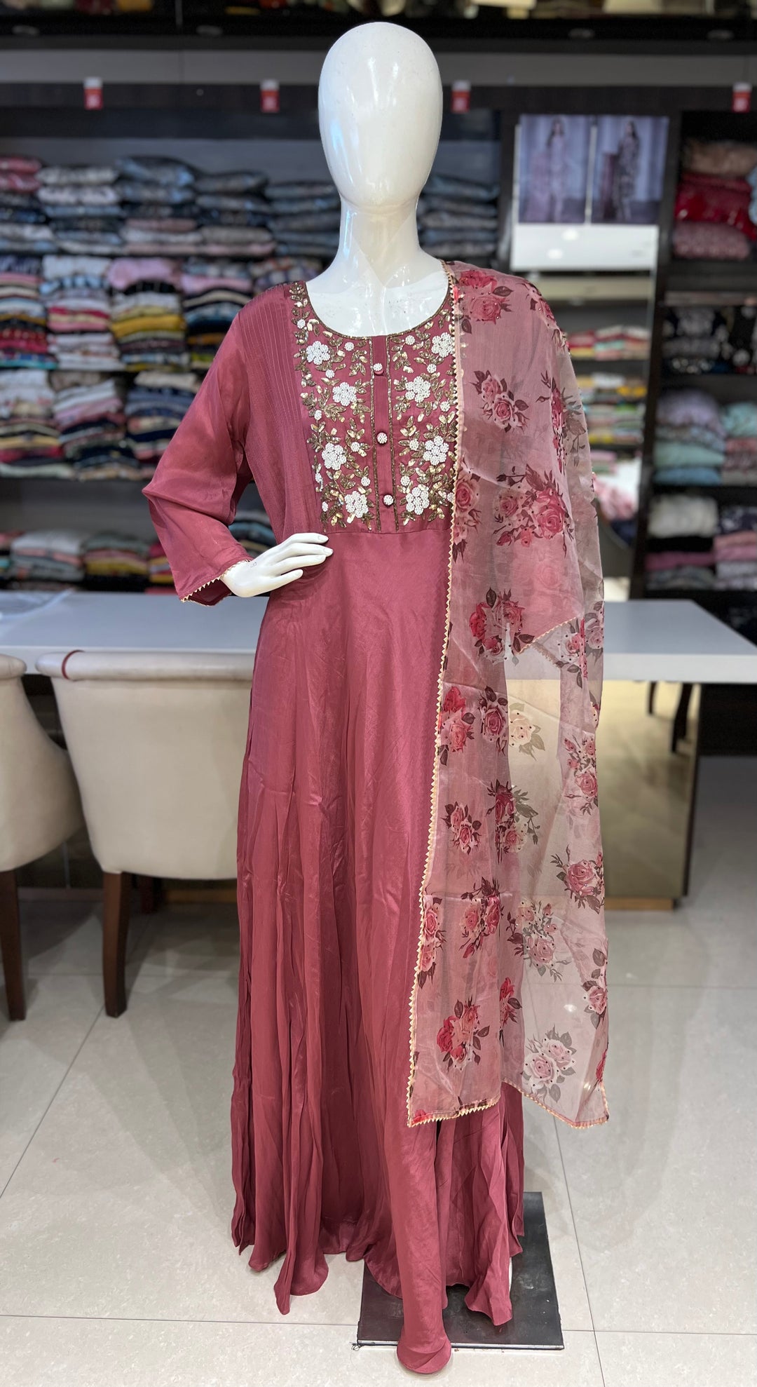 long frock with dupatta-mb229