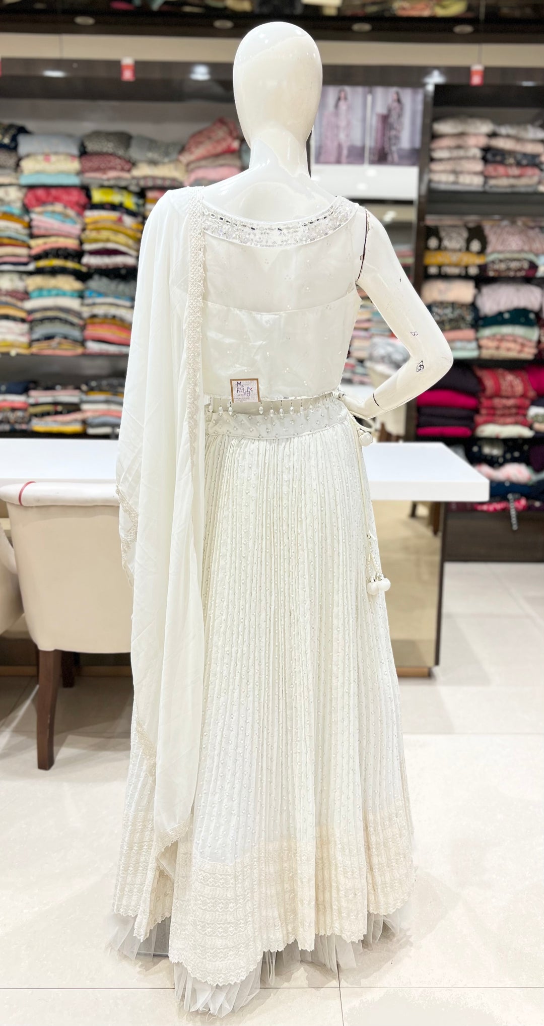 moonlight white lehenga-ha137