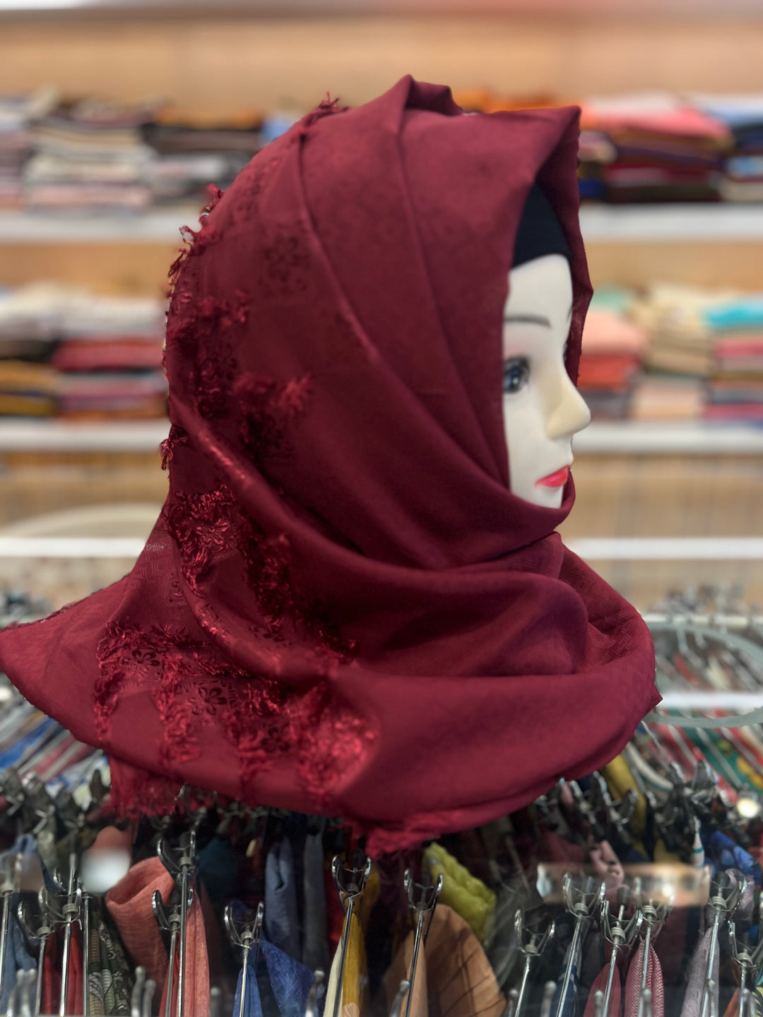 Cotton Silk Maroon