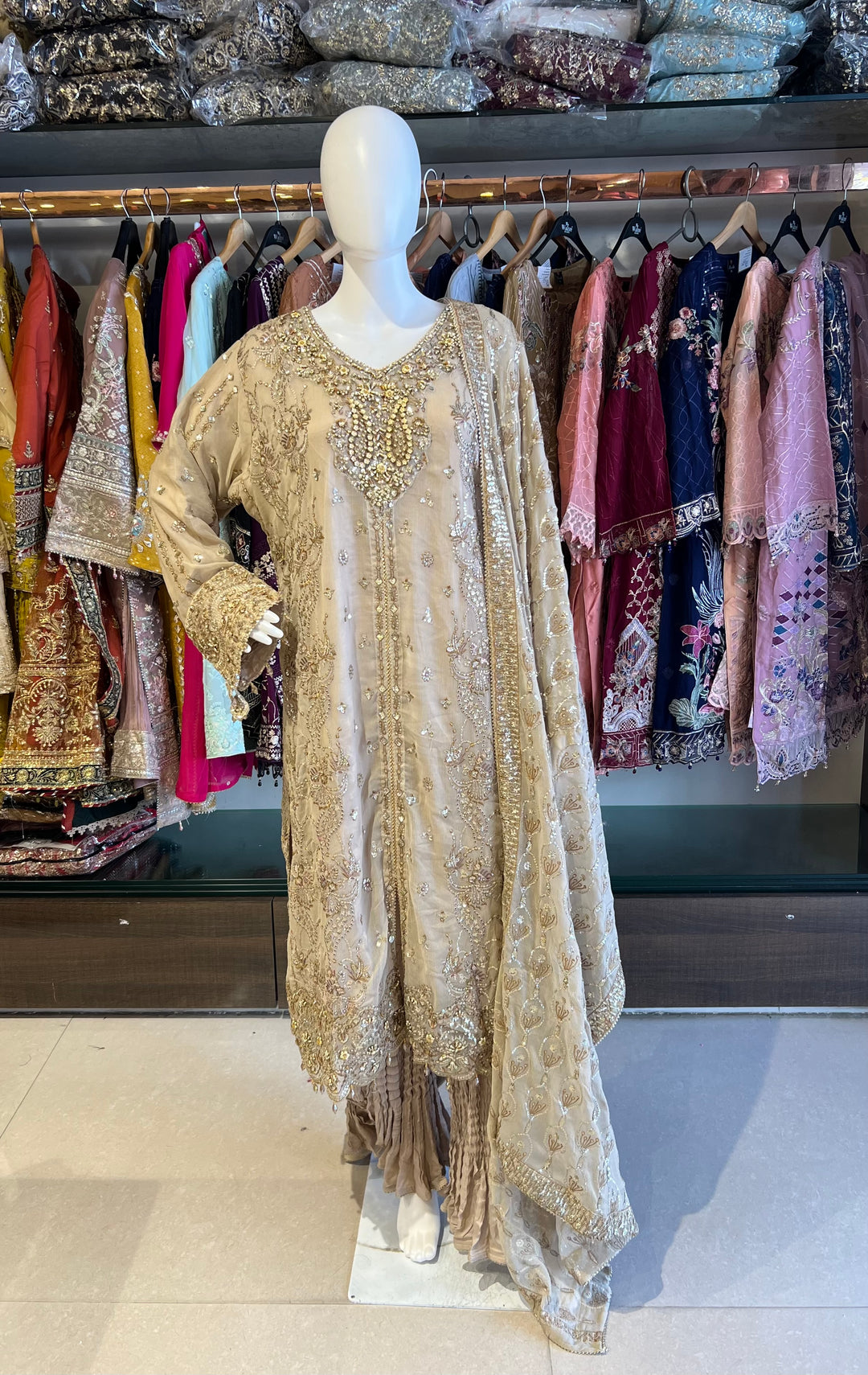 PAKISTANI KHUDABAKSH DESIGNER SUIT - TMS01