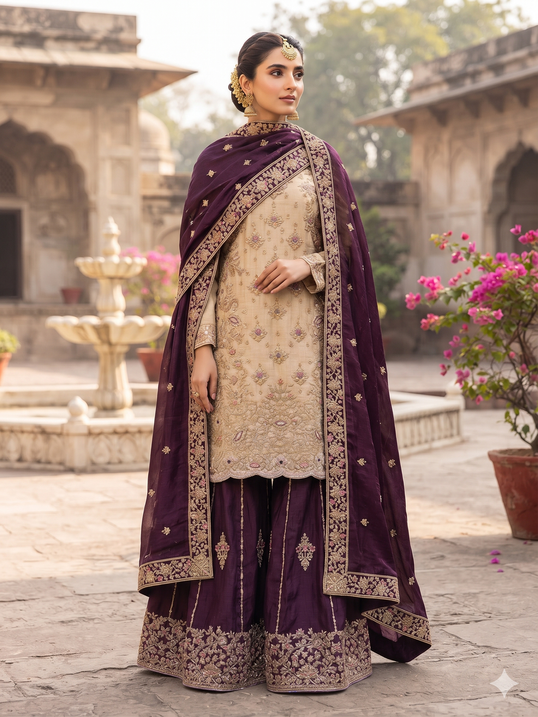 KASHEESH DESIGNER SUIT - MZQ07