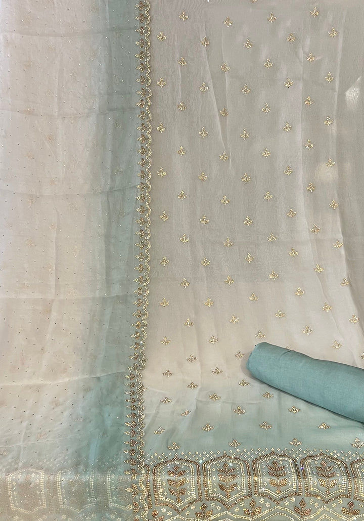 DESIGNER UNSTITCHED DRESS MATERIAL - BTA012