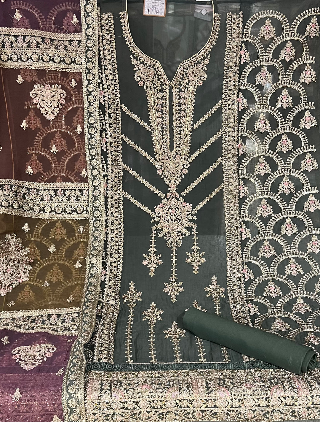 UNSTITCHED DESIGNER SUIT- IKGM11/7