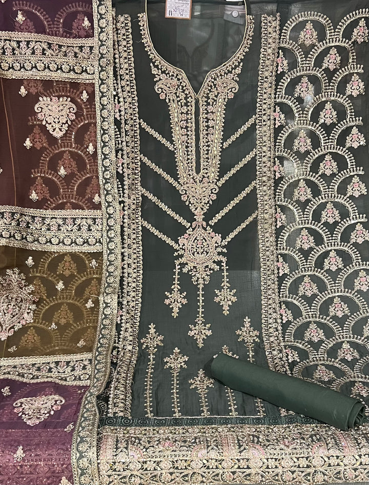 UNSTITCHED DESIGNER SUIT- IKGM11/7