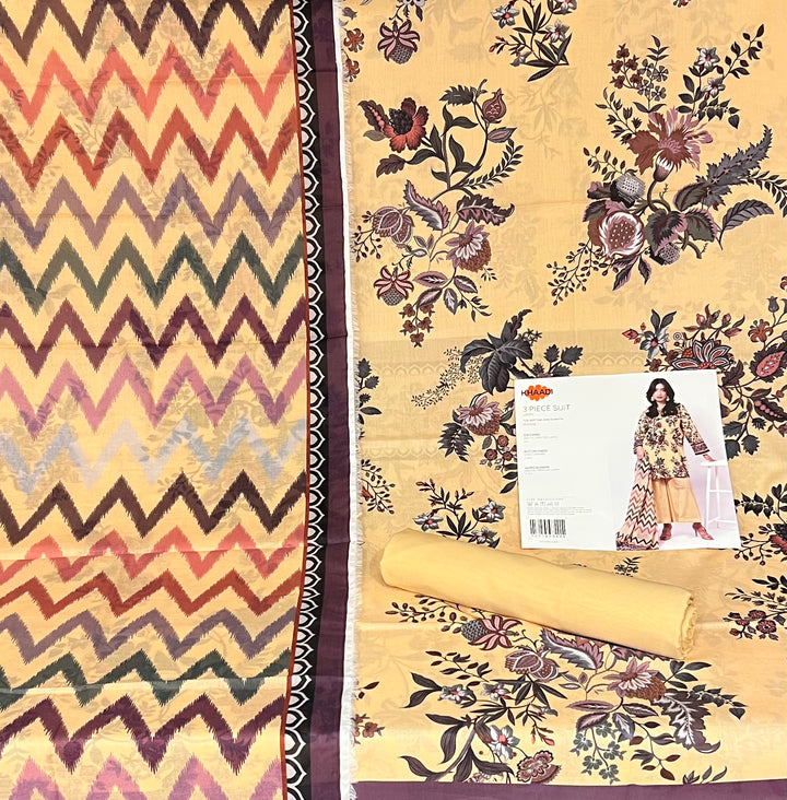 PURE ORIGINAL KHADI LAWN UNSTITCHED MATERIAL- SRH001