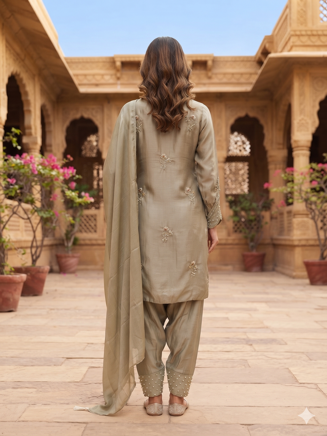 CUT WORK DESIGNER SUIT - MDQ04