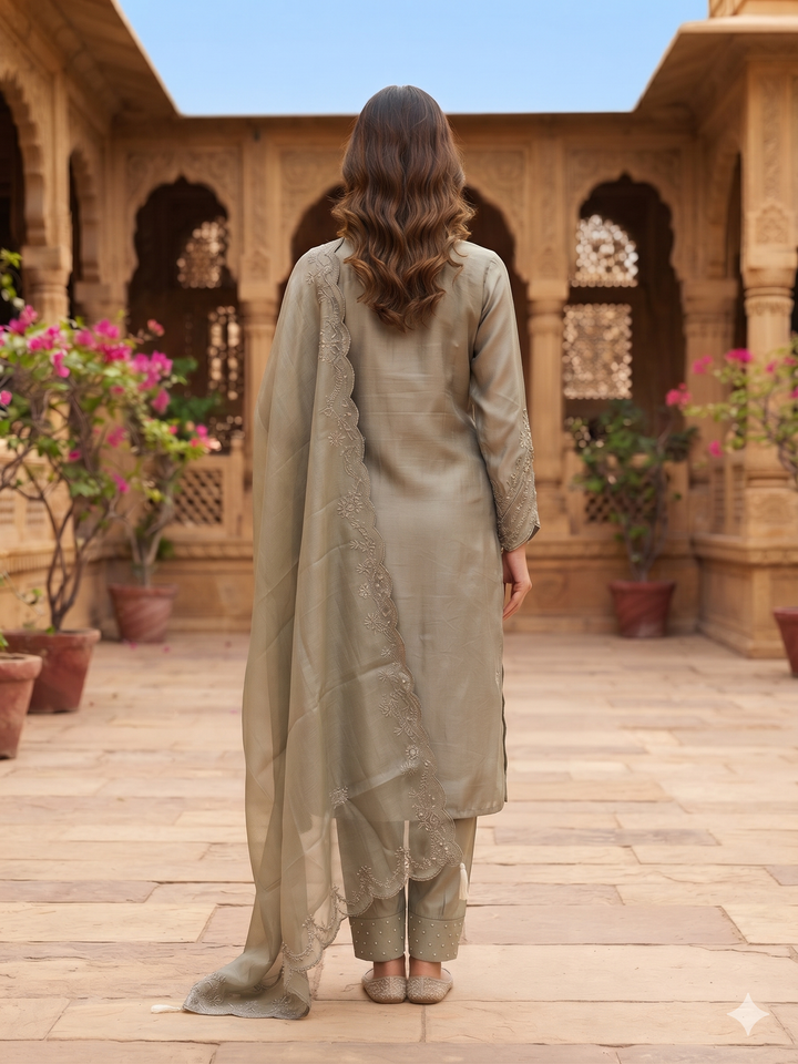 CUT WORK DESIGNER SUIT -SBCA04