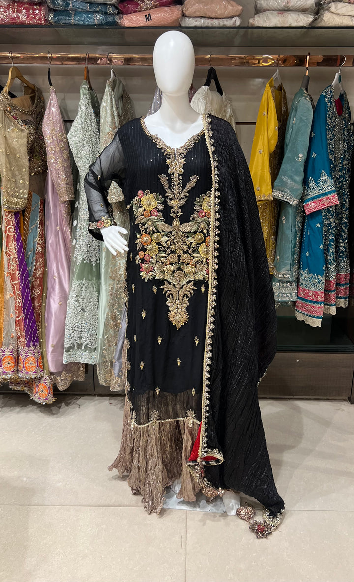 PAKISTANI KHUDABAKSH DESIGNER SUIT - KH01