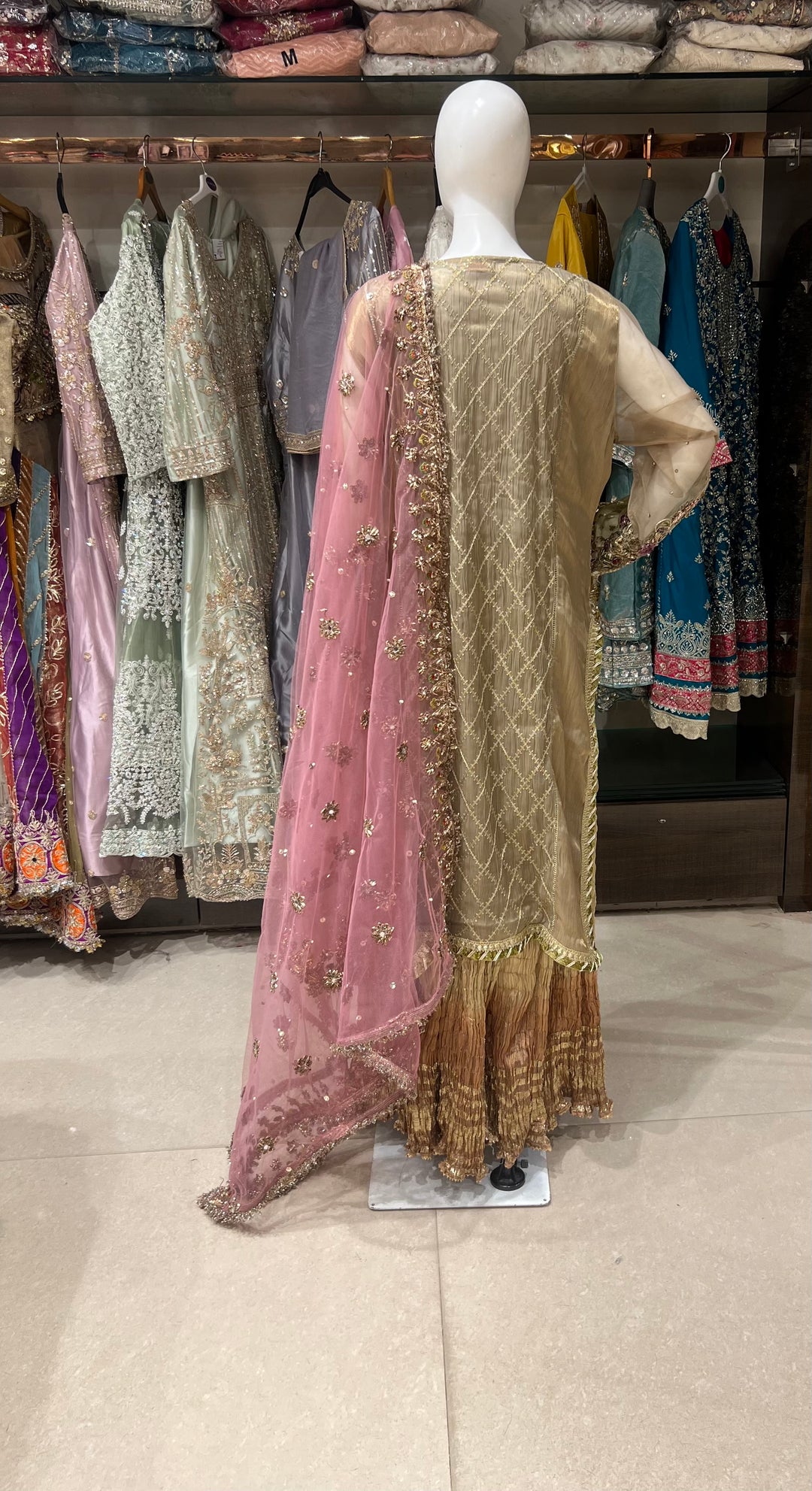 PAKISTANI KHUDABAKSH DESIGNER SUIT - KH01