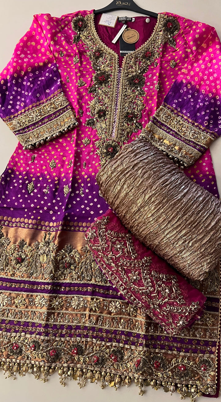 PAKISTANI KHUDABAKSH DESIGNER SUIT - KH01