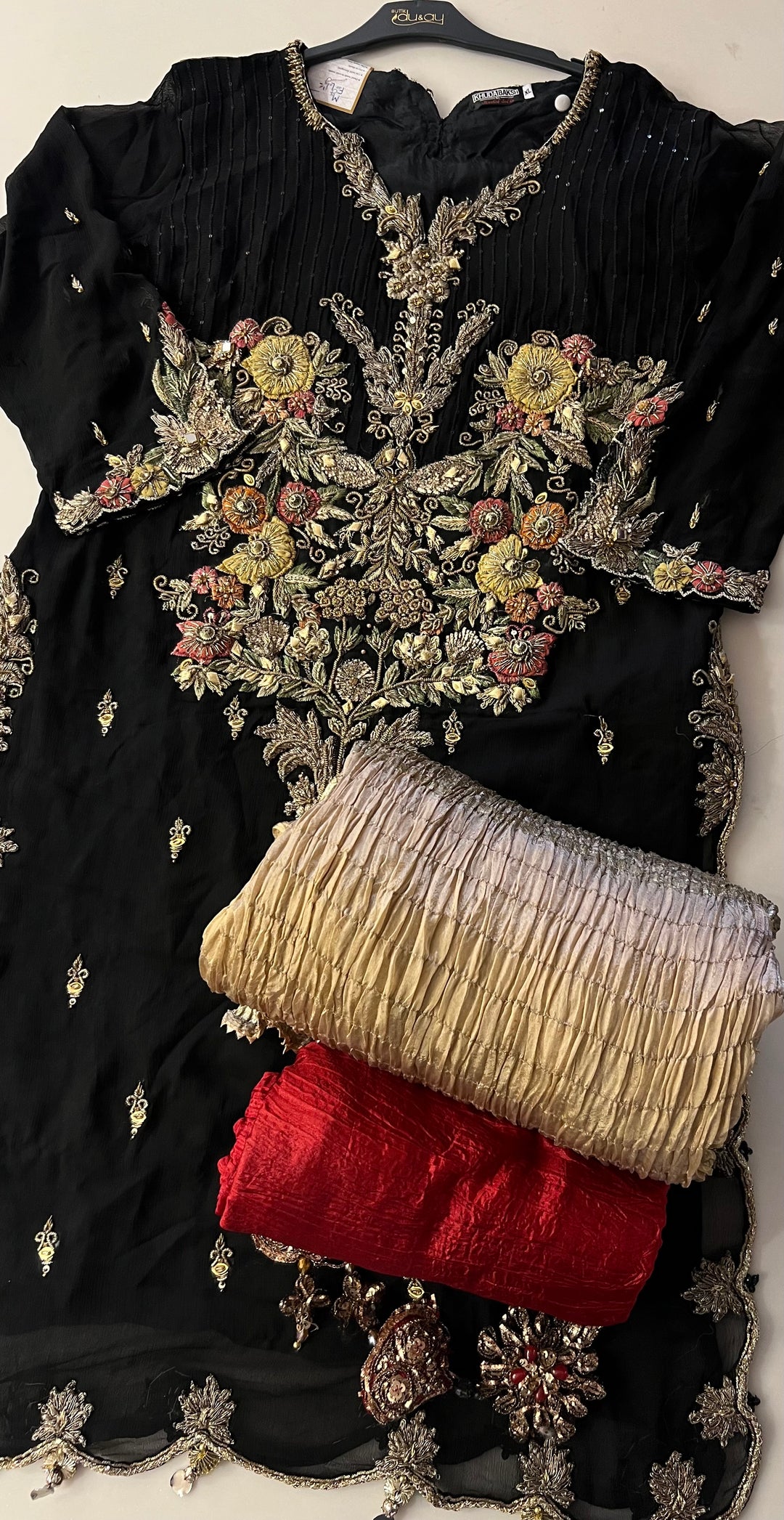 PAKISTANI KHUDABAKSH DESIGNER SUIT - KH01