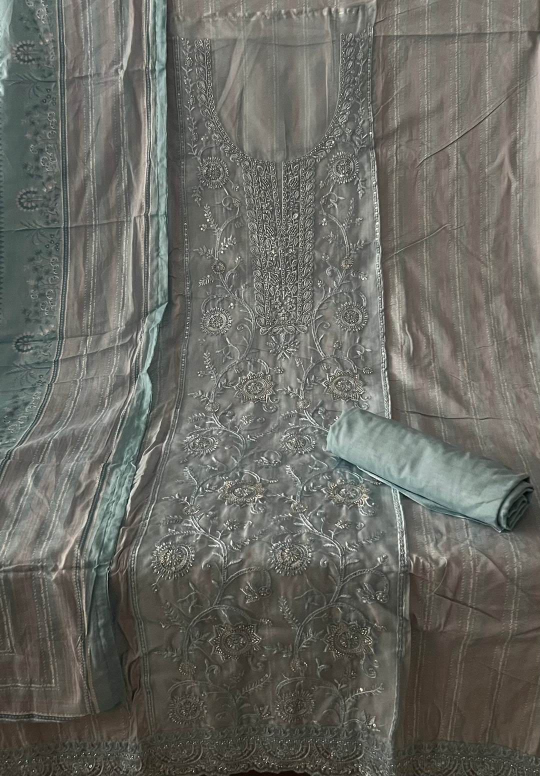 DESIGNER UNSTITCHED COTTON DRESS MATERIAL - BTB07