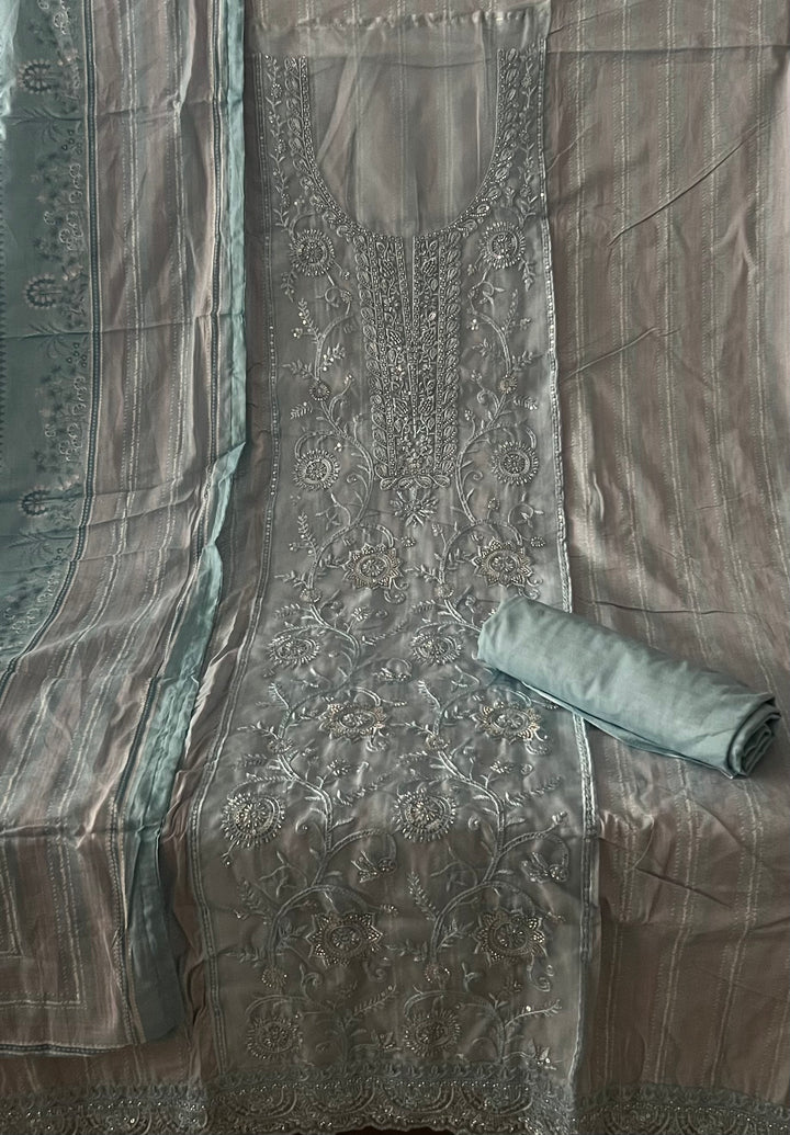 DESIGNER UNSTITCHED COTTON DRESS MATERIAL - BTB07